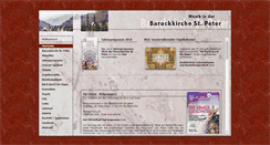 Desktop Screenshot of barockkirche-st-peter.de