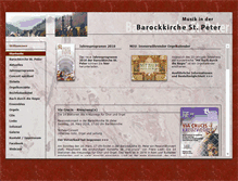 Tablet Screenshot of barockkirche-st-peter.de